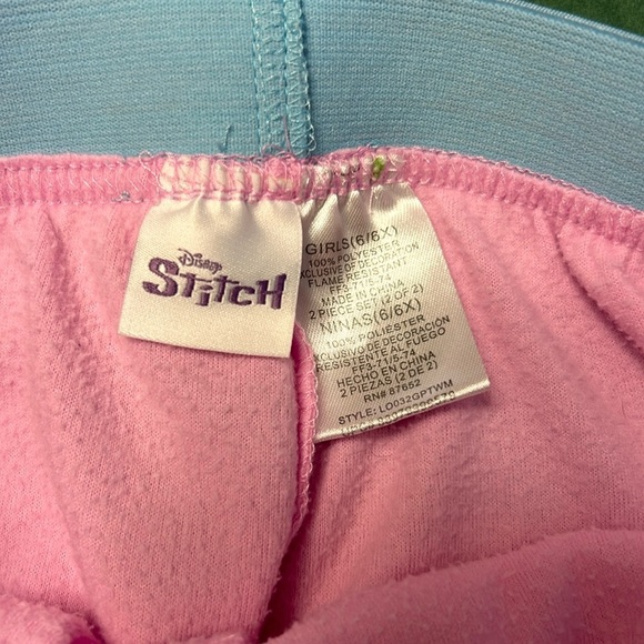 Girls pink Stitch pajama bottom size 6/6x - Picture 2 of 6